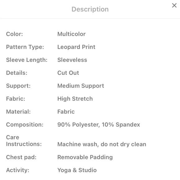 🆕 Leopard Sports Bra!!! - Picture 6 of 7